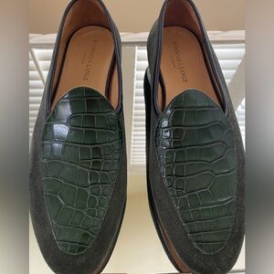 Men's Size 11 (US) Baudoin and Lange Crocodile and Suede Shoes Brand New